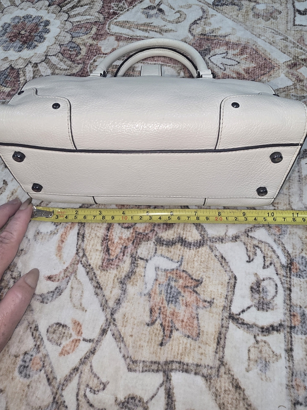 Coach 57722 Mercer 24 Leather Sachel In Chalk - Picture 4 of 11